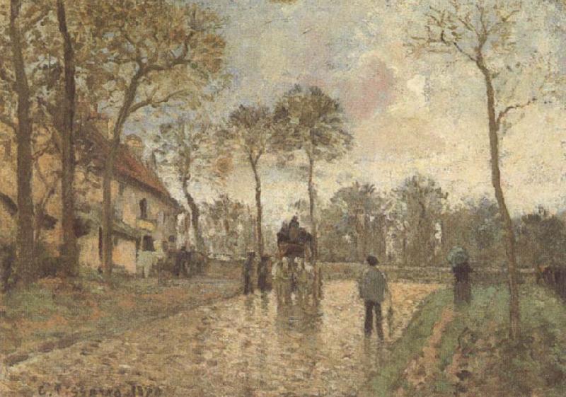 Camille Pissarro The Mailcoach at Louveciennes Germany oil painting art